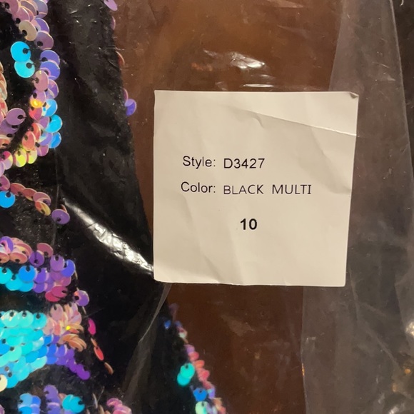 Size 10 Velvet Sequin prom dress - Picture 9 of 9